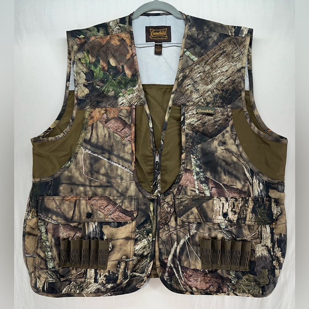 Gamehide‎ Mossy Oak Camouflage Front-Loader Vest Men’s Size L